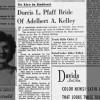 Marriage Doris Louise Pfaff-Kelley