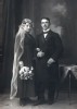 Hochzeitspaar Otto Wilhelm Klein und Emma geb. Conrad, 1920