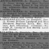 Marriage Ernest Landgraf  Margaret Sylva 13 Dec 37