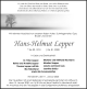 Hans-Helmut-Lepper-Traueranzeige