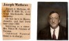 Joseph Augustus Mathews and his obituary notice