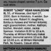 Obituary for ROBERT LONGY KEAHI KAHALEOUMI (Aged 55)