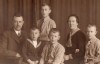 Adriaan holds Jo, Freek stands, Henk in middle, Alida and Louis is on right 1934