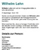 Death Wilhelm Lehn 1917 Volksbund