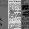 Obit, D. M. Thompson, Sr., Honolulu Star Bulletin, 28 Jun 1962