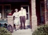 Wilhelm Ebel and Margaret Carney Ebel on porch