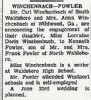 Engagement Lorraine Winchenbach and Kenneth Fowler